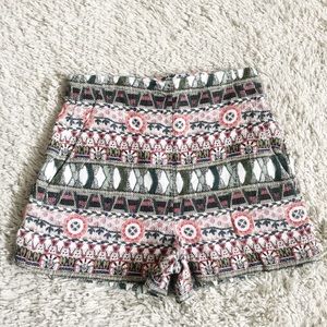 Zara embroidered shorts